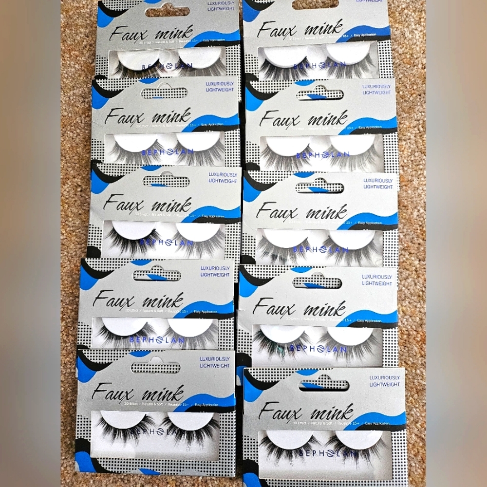 New! Bepholan Faux Mink false lashes 10 pair XMZ21-3